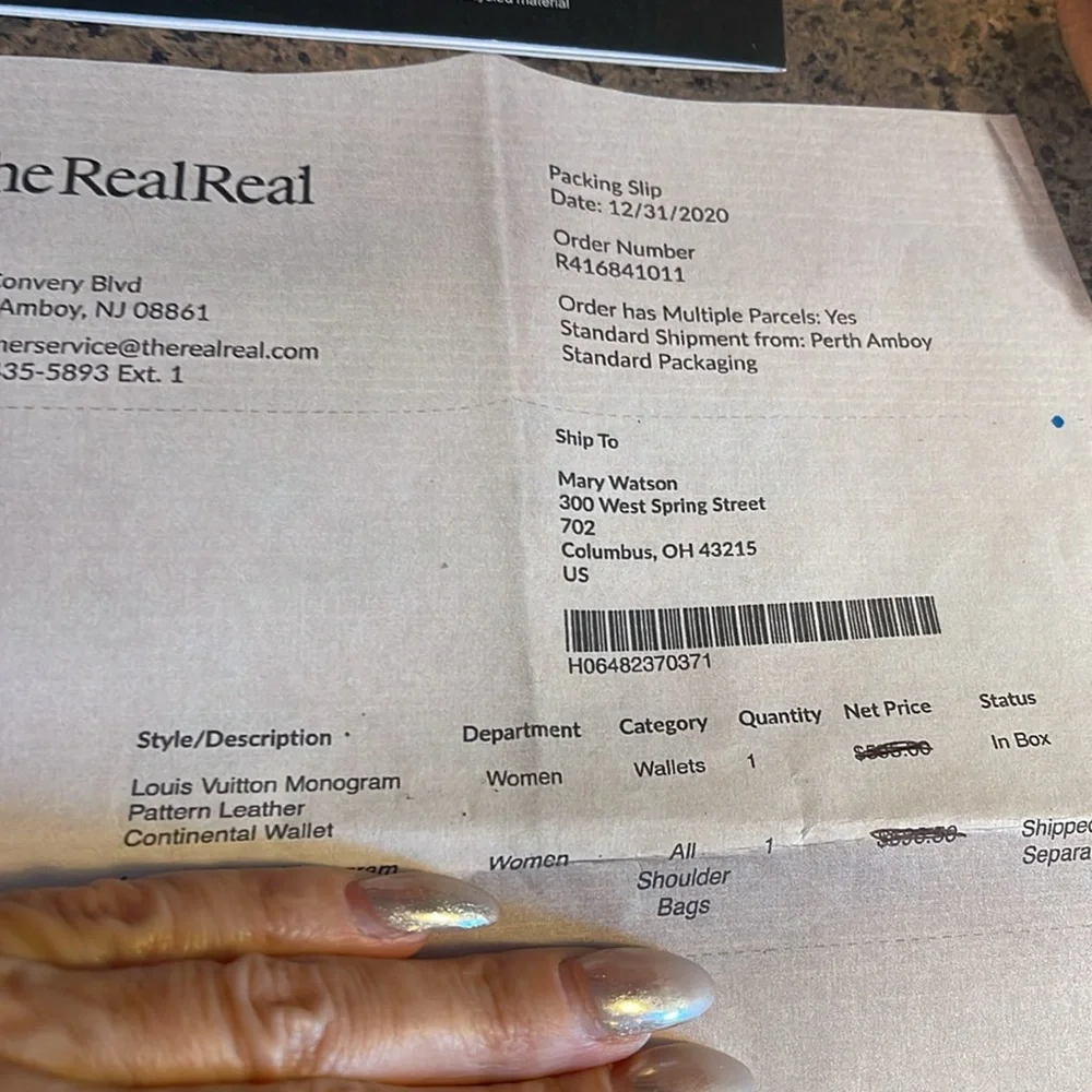 Like New Louis Vuitton Monogram Pattern Leather Continental Wallet. - Picture 14 of 14